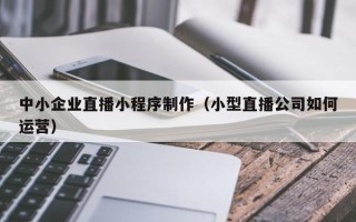 瓦房店中小企业直播小程序制作（小型直播公司如何运营）